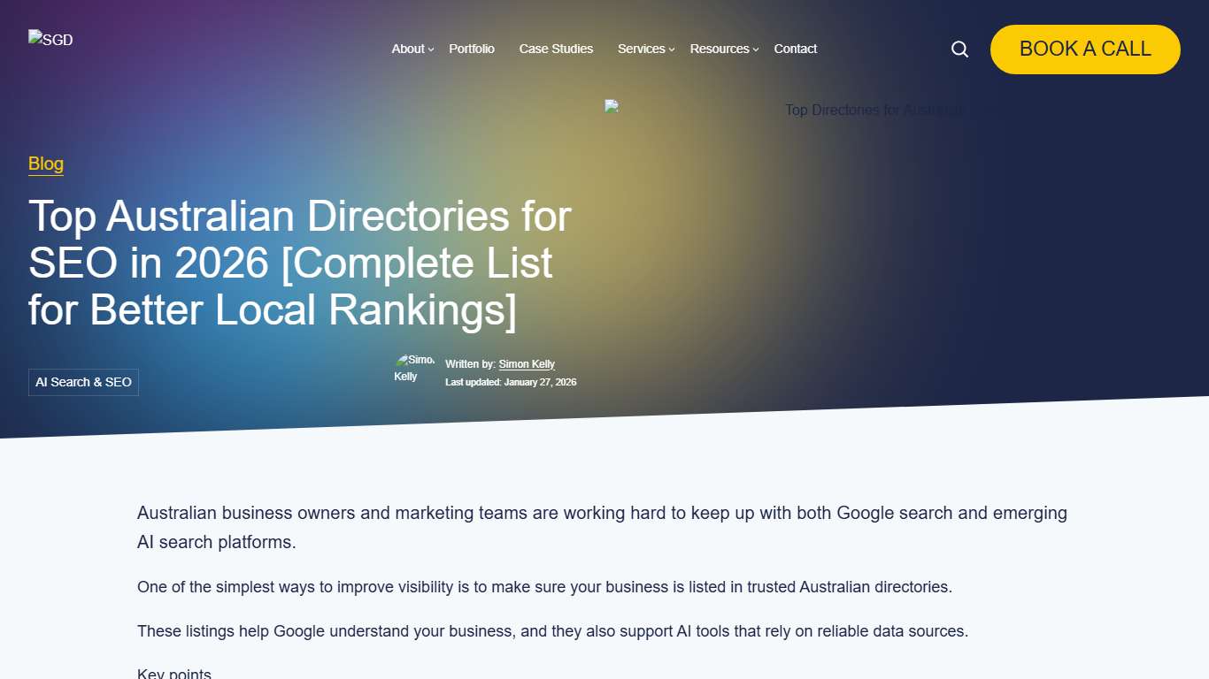 Best Australian Directories for SEO in 2026 SGD